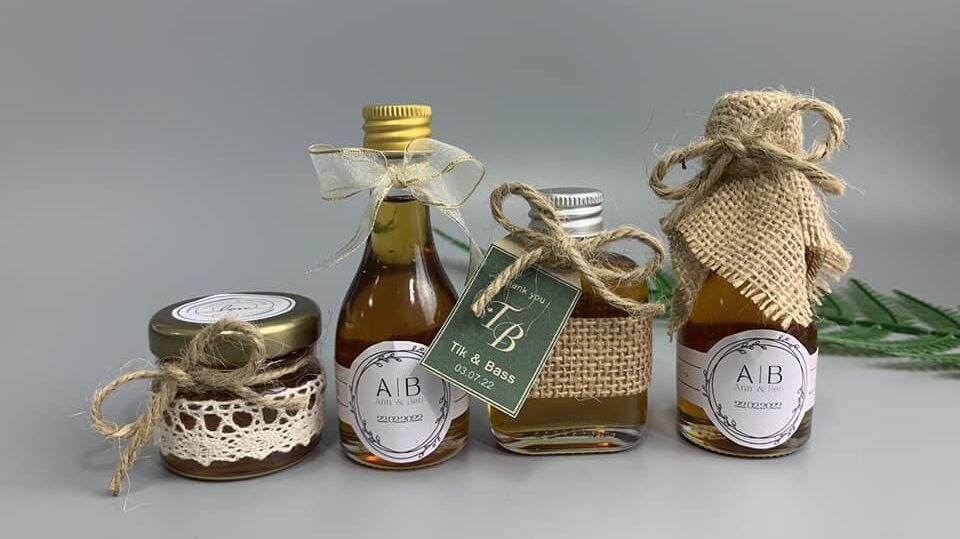 ของชำร่วย น้ำผึ้งในขวดแบบต่างๆ